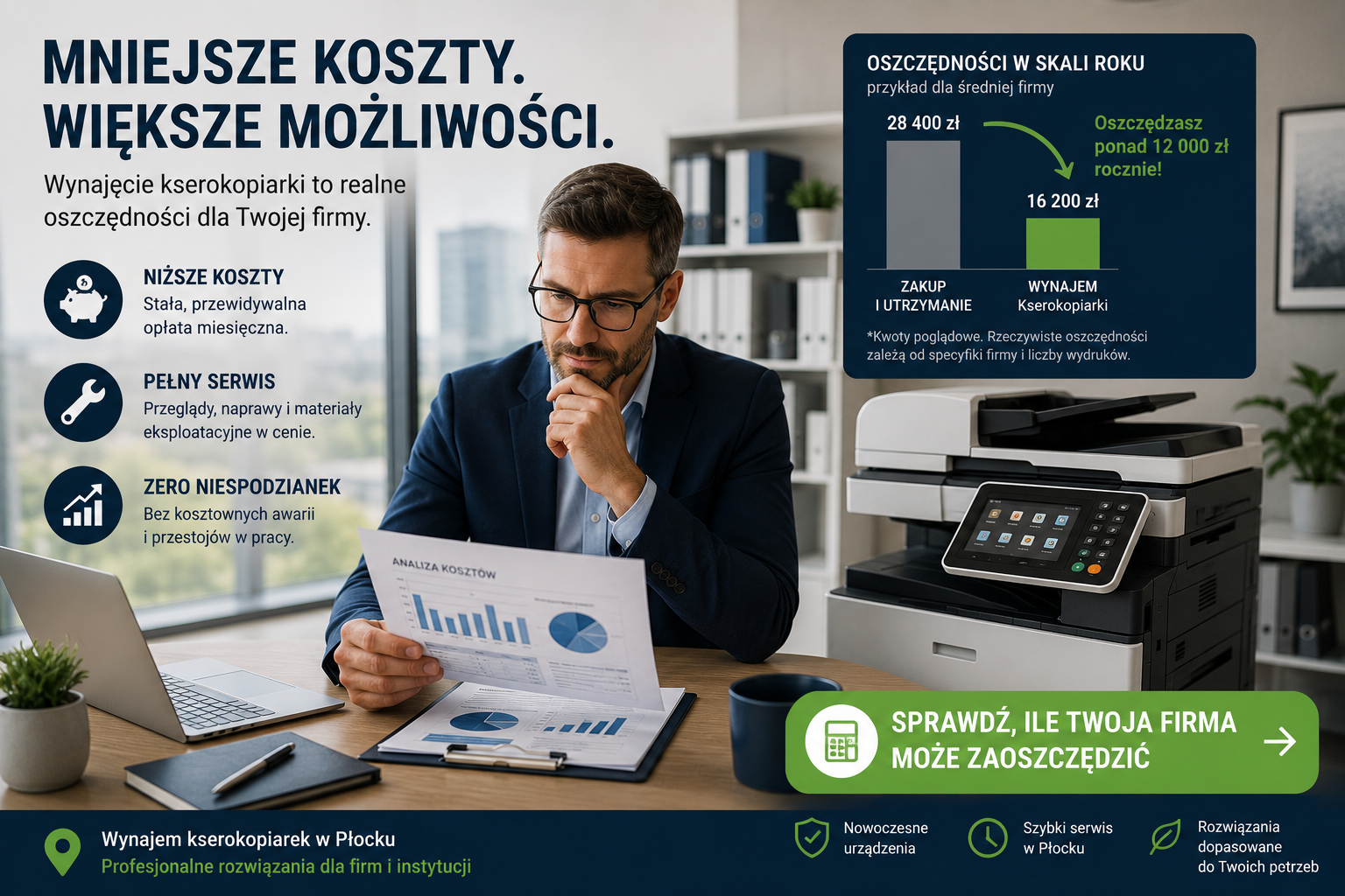 wynajecie kserokopiarki Płock